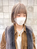 トゥコ(tuco)&nbsp;ハイトーンブリーチミルクティベージュボブおくれ毛