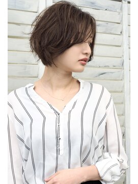 アトリエMAI 北千住 ゆるふわワンカールボブ前下がりショートボブ丸みボブ30代40代