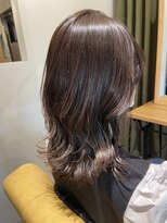 ムーン(moon) #ミディアムヘア #ショコラベージュ #ボブルフ #ベビーバング