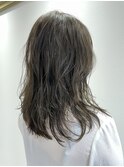 ハイライトで立体感ミディ*透明感*柔らかさをプラス