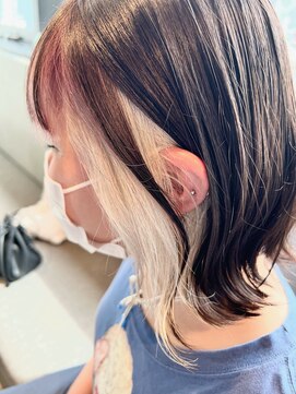 ロカリタ キョウト 河原町三条店(ROCAReTA kyoto) ホワイトインナーカラー◎