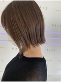【HONEY 馬門】切りっぱなしボブ×透明感カラー