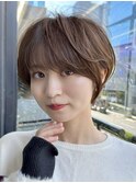 韓国ヘアー 斜めバング 大人ガーリー 大場猛