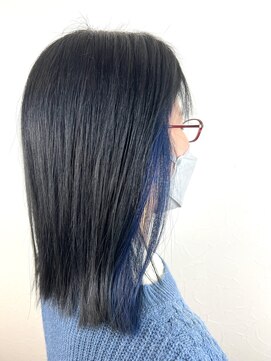 テュセ ヘアー 京都(Tu sais hair kyoto) インナーカラー/イヤリングカラー/アディクシーカラー/ブルー