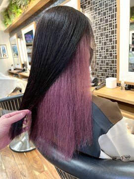 ルーム(Room) インナーカラー/カシスピンク／ピンクカラー/モーヴピンク