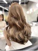 マロンベージュ/ペールベージュ/ウェーブヘア【大塚】
