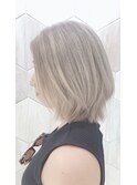 【ボブ】ホワイトベージュカラー☆