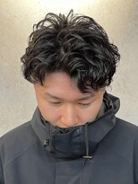 ビスクヘアデザイン(bisq hair design)&nbsp;スパイラルパーマ　ラルフカーツーブロック　刈り上げ　マッシュ