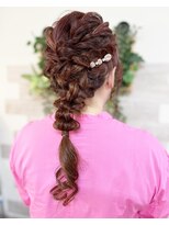 ロカット サロン(Roquat Salon)&nbsp;ロングニュアンスあみおろし【立川/国分寺/浴衣着付け/立川】