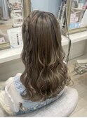ハーフツイン編みたらし