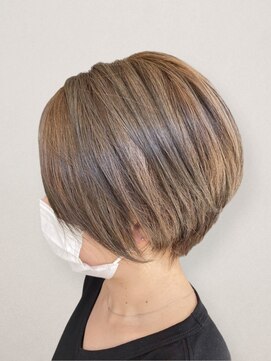 メイプルフェロー(MAPLE fellow) 大人美人イメチェン大人丸みボブこなれベージュ系ブラウン