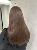 韓国ヘア髪質改善ブリーチなしダブルカラーミルクティーベージュ