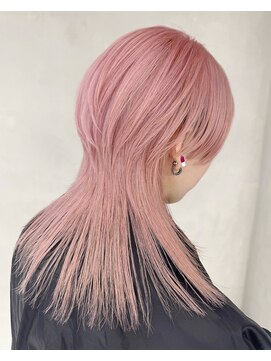 メゾン 原宿(MAISON) ホワイトピンク+ウルフカット