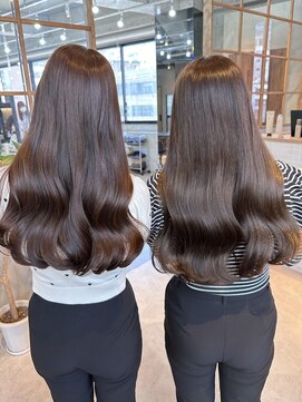 アンジェリカ 立町店(ANGELICA) 艶巻き ミルクティーブラウン ブリーチ無し