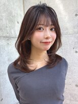 ロンドメリア 天神大名店(Lond Melia) イメチェンヘアスタイル美髪のススメワイドバングブルーブラック