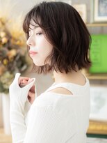 カバーヘア ブリス 戸田公園西口店(COVER HAIR bliss) 斜めバングくせ毛風ウルフカット外ハネc6戸田公園20代30代40代