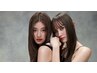 【梅雨対策☆クーポン☆】イルミナカラー+美髪矯正￥27000【艶感×透明感】