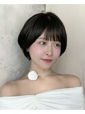 40代50代に人気の似合わせ丸みショートボブ　新宿