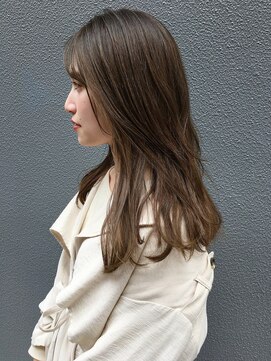 ハイライトカラー/グレージュ/レイヤーロング