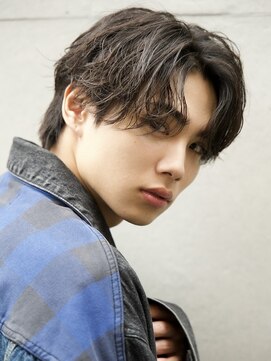 ルーシー 川越(LUCEY) センターパートフェザーパーマシャドウパーマメンズパーマ