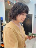 天神　ボブ　レイヤーカット　ボブパーマ