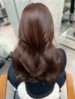 ルート 南堀江(route)&nbsp;大人可愛い/ナチュラルレイヤー/ショコラブラウン/巻髪スタイル