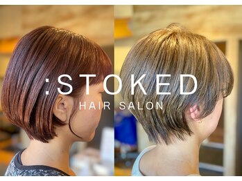 ストーク(stoked)の写真/なりたいスタイルを『似合うスタイル』へ。誤魔化しがきかないショートヘアだからこその卓越した技術を実感