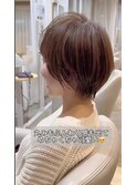 後ろまで大人可愛いふんわりショート
