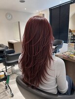 ヘアメイクアバンセ(HAIR MAKE AVANCE)&nbsp;ハイレイヤー×レッド