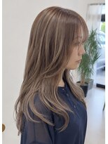 アミリー ひたち野うしく店(Amily)&nbsp;ハイライトバレイヤージュダブルカラーケアブリーチ20代30代