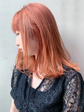 アルバム 銀座(ALBUM GINZA) オレンジミディ_セシルカットココアブラウン_ba297641