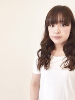 ヘアー キュート(hair CUtE)&nbsp;ワイドバングと透け感のある髪色が大人かわいいセミロング！