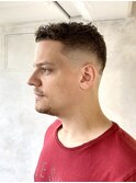 JohnnyMEN中野 カーリーショートスキンフェード Skin Fade