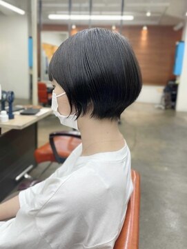 ベルクープス 天王寺店(Belle Coupes) 【BelleCoupes】平田澄香 丸みショートカット ボブ伸ばし中 黒髪