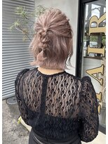 リットバイウェイズ(Lit by WAYS) ピンクベージュとボブアレンジ≪ダブルカラー≫