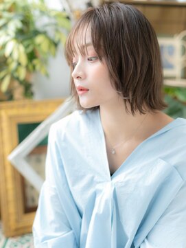 カバーヘア ブリス 志木南口駅前店(COVER HAIR bliss) シースルーバング3Dハイライト大人ボブルフTa2志木10代20代30代