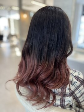 シャルムヘアー(charme hair) ピンクブラウン×グラデーションカラー