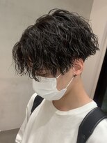 ローウェ バイ フィフス 立川メンズサロン(Louwe by fifth)&nbsp;ツイストパーママッシュメンズパーマ波巻きスパイラルパーマ