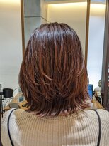 ヘアリゾート粋 新宿三丁目本店&nbsp;コーラルオレンジブラウン◎30代40代/大人カジュアル/渡部