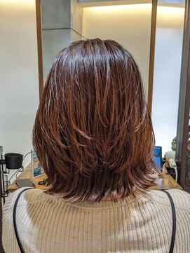 ヘアリゾート粋 新宿三丁目本店 コーラルオレンジブラウン◎30代40代/大人カジュアル/渡部