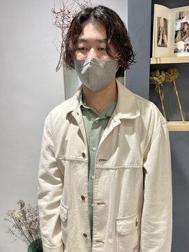 ラミエバイメルト 下北沢(lamie by melt) 村上/メンズミディアム パーマメンズ ナチュラル メンズカット