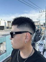 ザ フェイダーズ(The Faderz) ツイストパーマサイドグラデーションスリークショートマッシュ