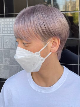 マックス フォー ヘアー(MAX FOR HAIR) 【デザインカラー】ショートヘア×ミルクティーベージュ◎