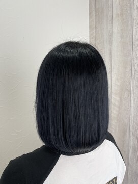 シエル 立川店(CIEL) ネイビーブルー×ボブ【CIEL×maki】