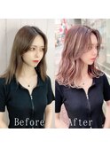 シルキーハイライト#シールエクステ#韓国風レイヤー#名古屋