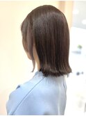 ブリーチなしの明るめベージュ_ボブ