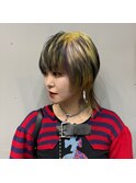 10代20代30代/ウルフカット/個性派/デザインカラー