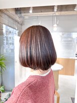 ワッカ(wacca)&nbsp;ボブ　丸み　質感調整　艶髪カラー