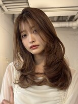 ファルベ(Farbe)&nbsp;ワンカールレイヤー/フェミニンロング/韓国風サイドバング