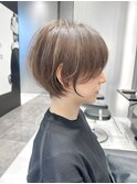 大人ショート/髪質改善/白髪ぼかし/レイヤー/グレージュ/横浜